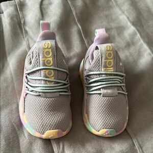 Adidas Gray and Yellow Sneakers with Modern Slip-On Design